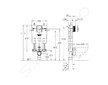 Grohe Uniset - Předstěnový instalační modul, splachovací nádrž GD2,  s tlačítkem Skate Air, chrom 38723001