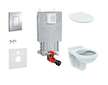 Grohe Uniset - Set předstěnové instalace, klozet Alpha se sedátkem, tlačítko Skate Cosmopolitan, chrom 38643SET-KD