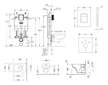 Grohe Uniset - Set předstěnové instalace, klozetu a sedátka D-Code, Rimless, SoftClose, tlačítka Skate Cosmo, chrom 38643SET-KK