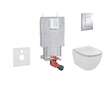 Grohe Uniset - Set předstěnové instalace, klozetu a sedátka Ideal Standard, tlačítka Skate Cosmo, Aquablade, SoftClose, chrom 38