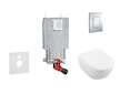 Grohe Uniset - Set předstěnové instalace, klozetu a sedátka Subway 2.0, DirectFlush, SoftClose, CeramicPlus a tlačítka Skate Cos