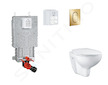 Grohe Uniset - Set předstěnové instalace, klozetu, sedátka SoftClose a tlačítka Arena Cosmopolitan S, Cool Sunrise SANI15BB4105