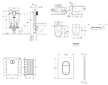 Grohe Uniset - Set předstěnové instalace, klozetu, sedátka SoftClose a tlačítka Arena Cosmopolitan S, kartáčovaný Hard Graphite 