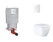 Grohe Uniset - Set předstěnové instalace, klozetu, sedátka SoftClose a tlačítka Arena Cosmopolitan, Triple Vortex, alpská bílá S