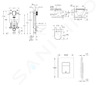 Grohe Uniset - Set předstěnové instalace, klozetu, sedátka SoftClose a tlačítka Even, phantom black SANI15BB5107