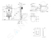 Grohe Uniset - Set předstěnové instalace, klozetu, sedátka SoftClose a tlačítka Even, Triple Vortex, phantom black SANI15BB5104