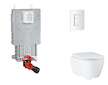 Grohe Uniset - Set předstěnové instalace, klozetu, sedátka SoftClose a tlačítka Skate Cosmopolitan, alpská bílá SANI15BB3113
