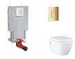 Grohe Uniset - Set předstěnové instalace, klozetu, sedátka SoftClose a tlačítka Skate Cosmopolitan, Cool Sunrise SANI15BB4112