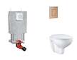 Grohe Uniset - Set předstěnové instalace, klozetu, sedátka SoftClose a tlačítka Skate Cosmopolitan, kartáčovaný Warm Sunset SANI