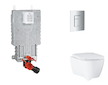 Grohe Uniset - Set předstěnové instalace, klozetu, sedátka SoftClose a tlačítka Skate Cosmopolitan, matný chrom SANI15BB2111