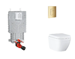 Grohe Uniset - Set předstěnové instalace, klozetu, sedátka SoftClose a tlačítka Skate Cosmopolitan, Triple Vortex, Cool Sunrise 