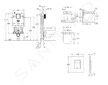 Grohe Uniset - Set předstěnové instalace, klozetu, sedátka SoftClose a tlačítka Skate Cosmopolitan, Triple Vortex, matný chrom S