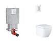 Grohe Uniset - Set předstěnové instalace, klozetu, sedátka SoftClose a tlačítka Skate Cosmopolitan, Triple Vortex, Moon White SA