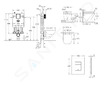 Grohe Uniset - Set předstěnové instalace, klozetu, sedátka SoftClose a tlačítka Skate Cosmopolitan, Triple Vortex, Moon White SA