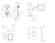 Grohe Uniset - Set předstěnové instalace, klozetu, sedátka SoftClose, tlačítka Arena Cosmopolitan a sady pro vhazování tablet, T