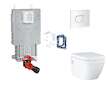 Grohe Uniset - Set předstěnové instalace, klozetu, sedátka SoftClose, tlačítka Arena Cosmopolitan a sady pro vhazování tablet, a