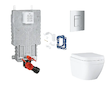 Grohe Uniset - Set předstěnové instalace, klozetu, sedátka SoftClose, tlačítka Skate Cosmopolitan a sady pro vhazování tablet, T