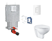 Grohe Uniset - Set předstěnové instalace, klozetu, sedátka SoftClose, tlačítka Skate Cosmopolitan a sady pro vhazování tablet, a