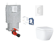 Grohe Uniset - Set předstěnové instalace, klozetu, sedátka SoftClose, tlačítka Skate Cosmopolitan a sady pro vhazování tablet, T
