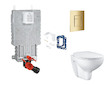 Grohe Uniset - Set předstěnové instalace, klozetu, sedátka SoftClose, tlačítka Skate Cosmopolitan a sady pro vhazování tablet, C