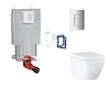 Grohe Uniset - Set předstěnové instalace, klozetu, sedátka SoftClose, tlačítka Skate Cosmopolitan a sady pro vhazování tablet, T