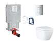 Grohe Uniset - Set předstěnové instalace, klozetu, sedátka SoftClose, tlačítka Skate Cosmopolitan a sady pro vhazování tablet, T