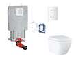 Grohe Uniset - Set předstěnové instalace, klozetu, sedátka SoftClose, tlačítka Skate Cosmopolitan a sady pro vhazování tablet, T