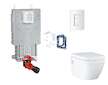 Grohe Uniset - Set předstěnové instalace, klozetu, sedátka SoftClose, tlačítka Skate Cosmopolitan a sady pro vhazování tablet, a