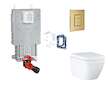 Grohe Uniset - Set předstěnové instalace, klozetu, sedátka SoftClose, tlačítka Skate Cosmopolitan a sady pro vhazování tablet, T