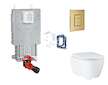 Grohe Uniset - Set předstěnové instalace, klozetu, sedátka SoftClose, tlačítka Skate Cosmopolitan a sady pro vhazování tablet, k