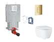 Grohe Uniset - Set předstěnové instalace, klozetu, sedátka SoftClose, tlačítka Skate Cosmopolitan a sady pro vhazování tablet, C