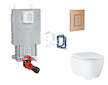 Grohe Uniset - Set předstěnové instalace, klozetu, sedátka SoftClose, tlačítka Skate Cosmopolitan a sady pro vhazování tablet, k