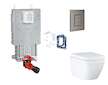 Grohe Uniset - Set předstěnové instalace, klozetu, sedátka SoftClose, tlačítka Skate Cosmopolitan a sady pro vhazování tablet Tr