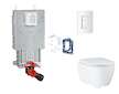 Grohe Uniset - Set předstěnové instalace, klozetu, sedátka SoftClose, tlačítka Skate Cosmopolitan a sady pro vhazování tablet, a
