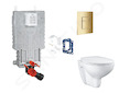 Grohe Uniset - Set předstěnové instalace, klozetu, sedátka SoftClose, tlačítka Skate Cosmopolitan a sady pro vhazování tablet, C