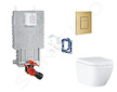 Grohe Uniset - Set předstěnové instalace, klozetu, sedátka SoftClose, tlačítka Skate Cosmopolitan a sady pro vhazování tablet, T