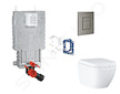 Grohe Uniset - Set předstěnové instalace, klozetu, sedátka SoftClose, tlačítka Skate Cosmopolitan a sady pro vhazování tablet Tr