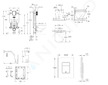 Grohe Uniset - Set předstěnové instalace, klozetu, sedátka SoftClose, tlačítka Skate Cosmopolitan a sady pro vhazování tablet Tr