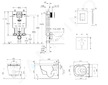 Grohe Uniset - Set předstěnové instalace, sprchovací toalety a sedátka Tece, tlačítka Skate Cosmo, Rimless, SoftClose, chrom 386