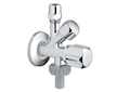 Grohe Universal - Originální WAS kombi-rohový ventil, chrom 22035000