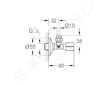 Grohe Universal - Rohový ventil, kartáčovaný Hard Graphite 22037AL0