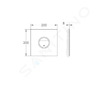 Grohe Veris - Ovládací tlačítko, moon white 38915LS0