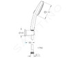 Grohe Vitalio Comfort - Set sprchové hlavice, držáku a hadice, 2 proudy, matná černá 263992431