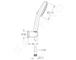 Grohe Vitalio Comfort - Set sprchové hlavice, držáku a hadice, 3 proudy, chrom 26176001