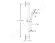 Grohe Vitalio Comfort - Set sprchové hlavice, tyče a hadice, 2 proudy, chrom 26930001
