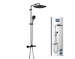 Grohe Vitalio Comfort - Sprchový set s termostatem, 25x25 cm, 2 proudy, matná černá 266962431