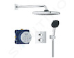 Grohe Vitalio Comfort - Sprchový set s termostatem pod omítku, 25x25 cm, 2 proudy, chrom 34882000