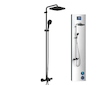 Grohe Vitalio Comfort - Sprchový set s vanovým termostatem, 25x25 cm, 2 proudy, matná černá 269842431