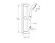 Grohe Vitalio Go - Set sprchové hlavice, 1 proud, tyče a hadice, chrom 26196000