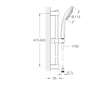 Grohe Vitalio Joy - Set sprchové hlavice, 3 proudy, tyče a hadice, chrom 27333000